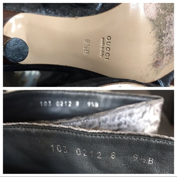 Tom Ford x Gucci Velvet Over The Knee High Heel Boots - Picture 4 of 13